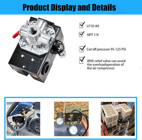 Huwaicpi switch demonstrates safe on-off cycling within 95-125 PSI range.
