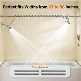 304 stainless steel rod and diverter resist rust and wear