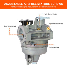 HUZTL carburetor with fuel line for quick fuel delivery and easy setup.
