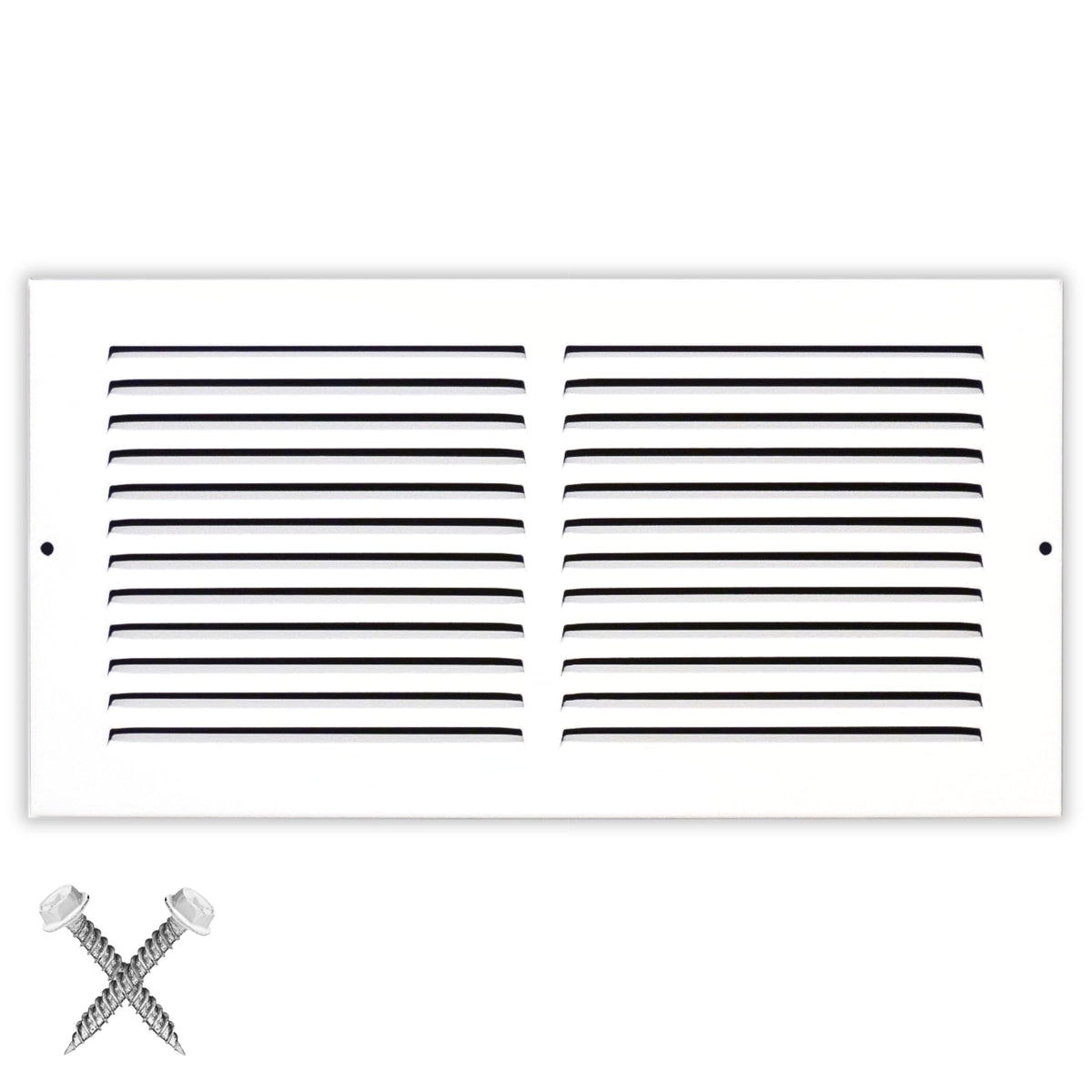 HVAC Premium 14x8 return air grille fits wall or ceiling openings for better airflow.