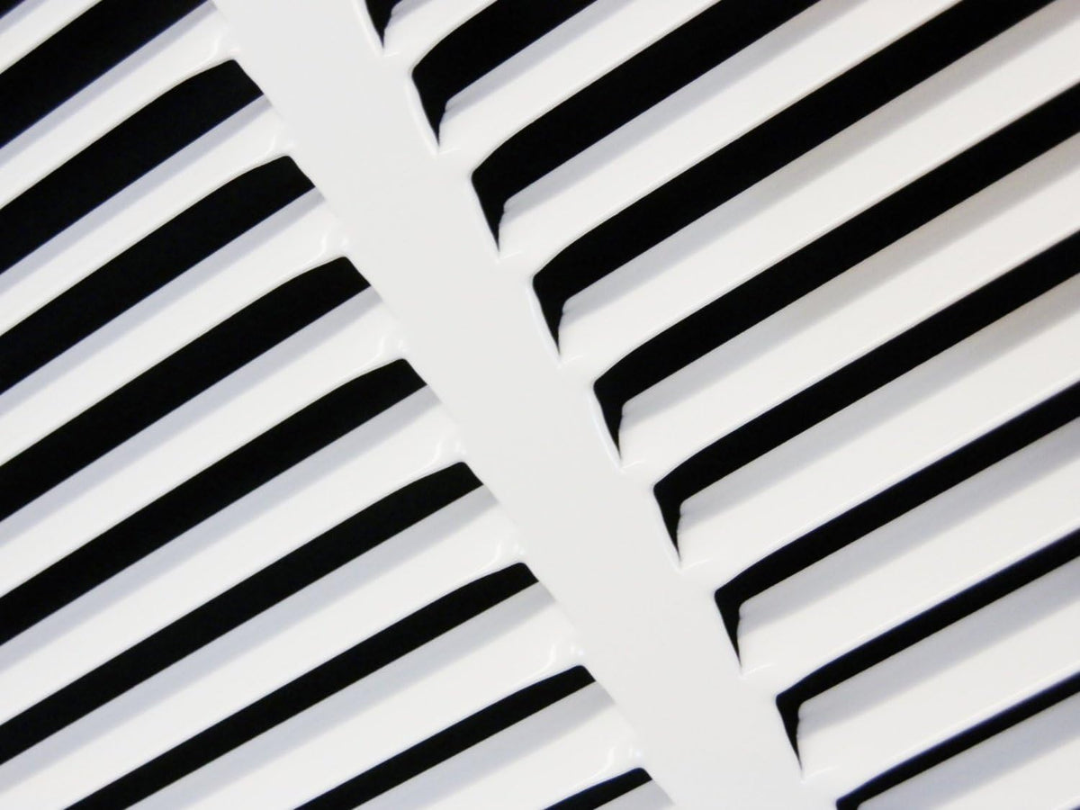 HVAC Premium vent includes screws and countersunk holes for flush installation.