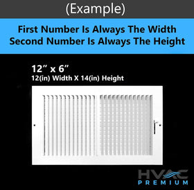 HVAC Premium 3-Way Air Supply Grille damper-lever close-up shows quiet control.
