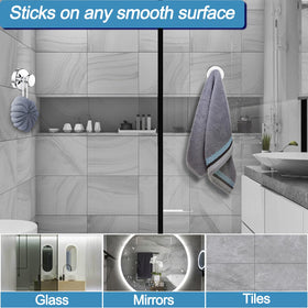 Hviiso suction cup hook on mirror for robe hanging