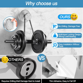 Hviiso suction cup hook for robes on a shower door