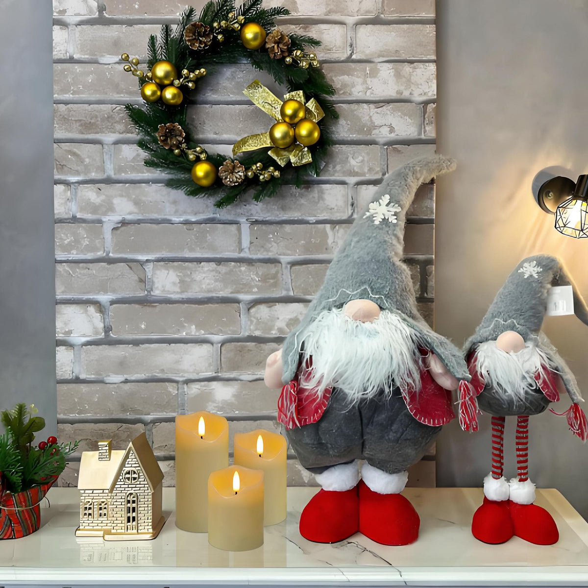 HVOPGEEUAN battery-operated pillar candles for safe home decor.