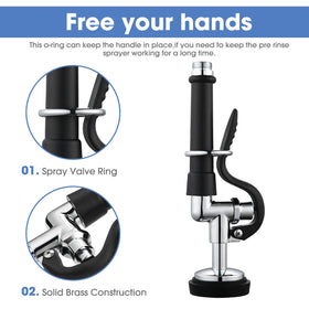 HWM rubber nozzles resist scale and hard water buildup