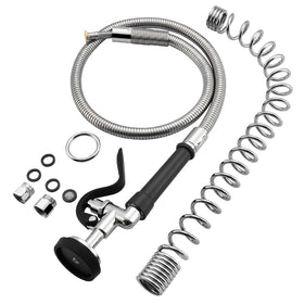 HWM sprayer valve with 45-inch hose for flexible reach in commercial kitchens