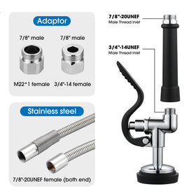 HWM sprayer valve overhead spring keeps hose organized