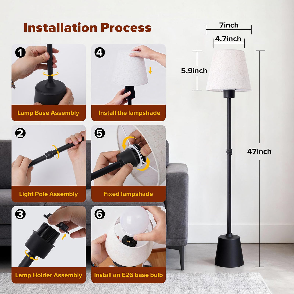 HWTDJJY versatile lamp for living rooms, bedrooms, balconies.