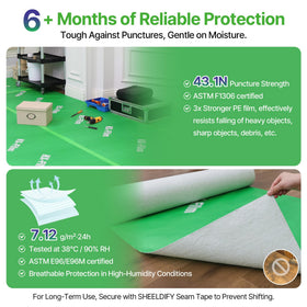 HX-Film covers stairs and door thresholds with a flexible fit.