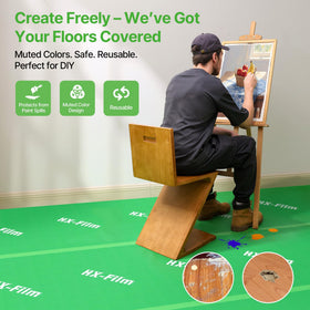 HX-Film residue-free application leaves surfaces clean after removal.
