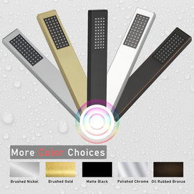 HXYHS hand shower wand easy-grip square design offers comfortable handling.