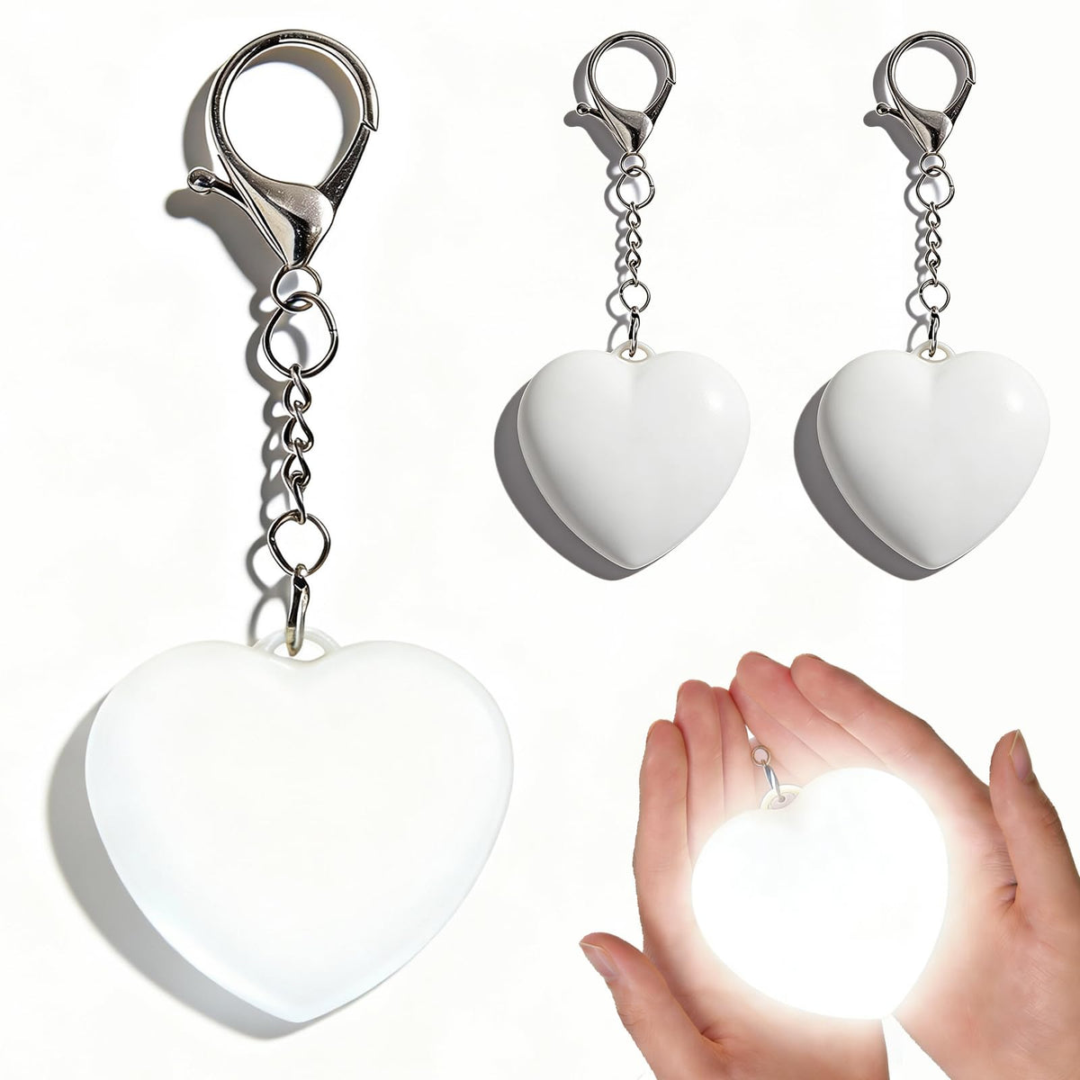 HYCCRAFT heart-shaped purse light clip-on glows softly for travel and bedtime setups.