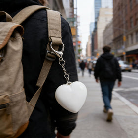 HYCCRAFT portable heart night light is compact for indoor and outdoor use.