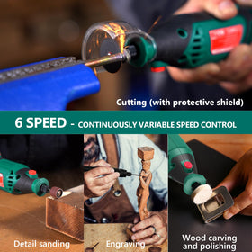HYCHIKA 174-accessories kit for grinding, drilling, polishing and engraving