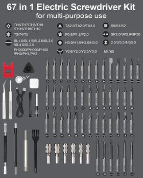 HYCHIKA 52 magnetic bits keep tools organized for quick electronics tweaks.