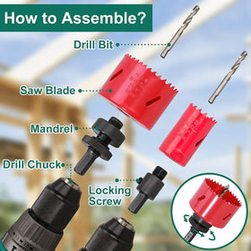 HYCHIKA bi-metal hole saw 29mm for efficient material removal