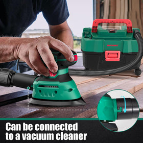 HYCHIKA detail sander with hook-and-loop system enables fast sandpaper changes