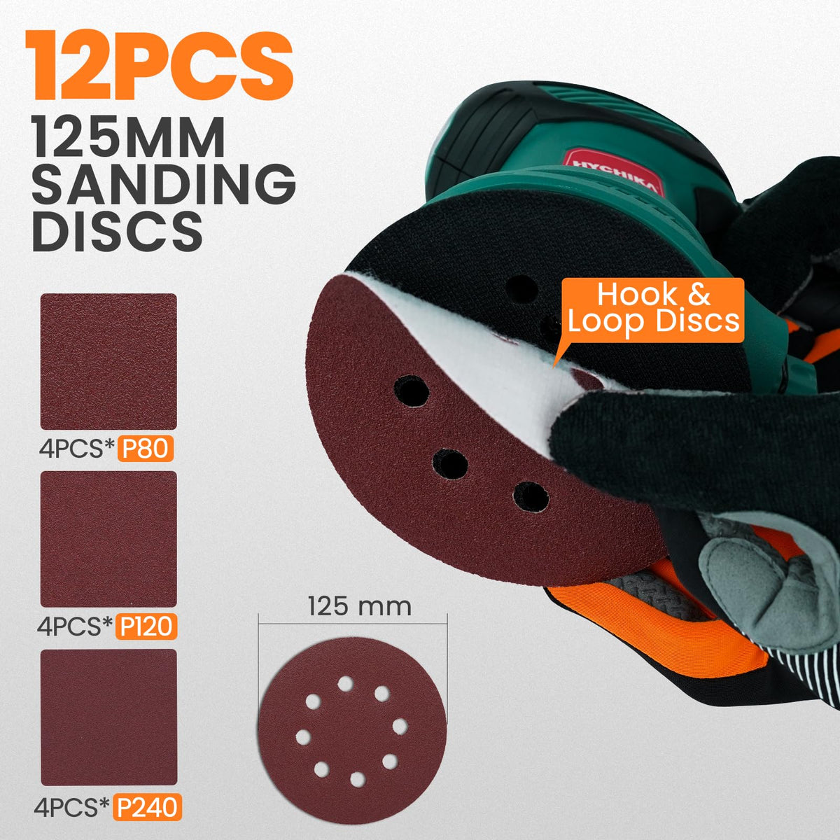 HYCHIKA ergonomic textured grip enhances one-handed control and comfort.