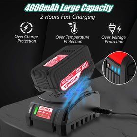 HYCHIKA 2-hour fast charger minimizes downtime between tasks.