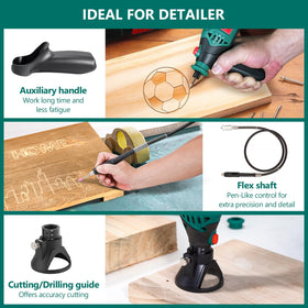 HYCHIKA tool performing grinding, polishing, and cutting tasks for DIY projects