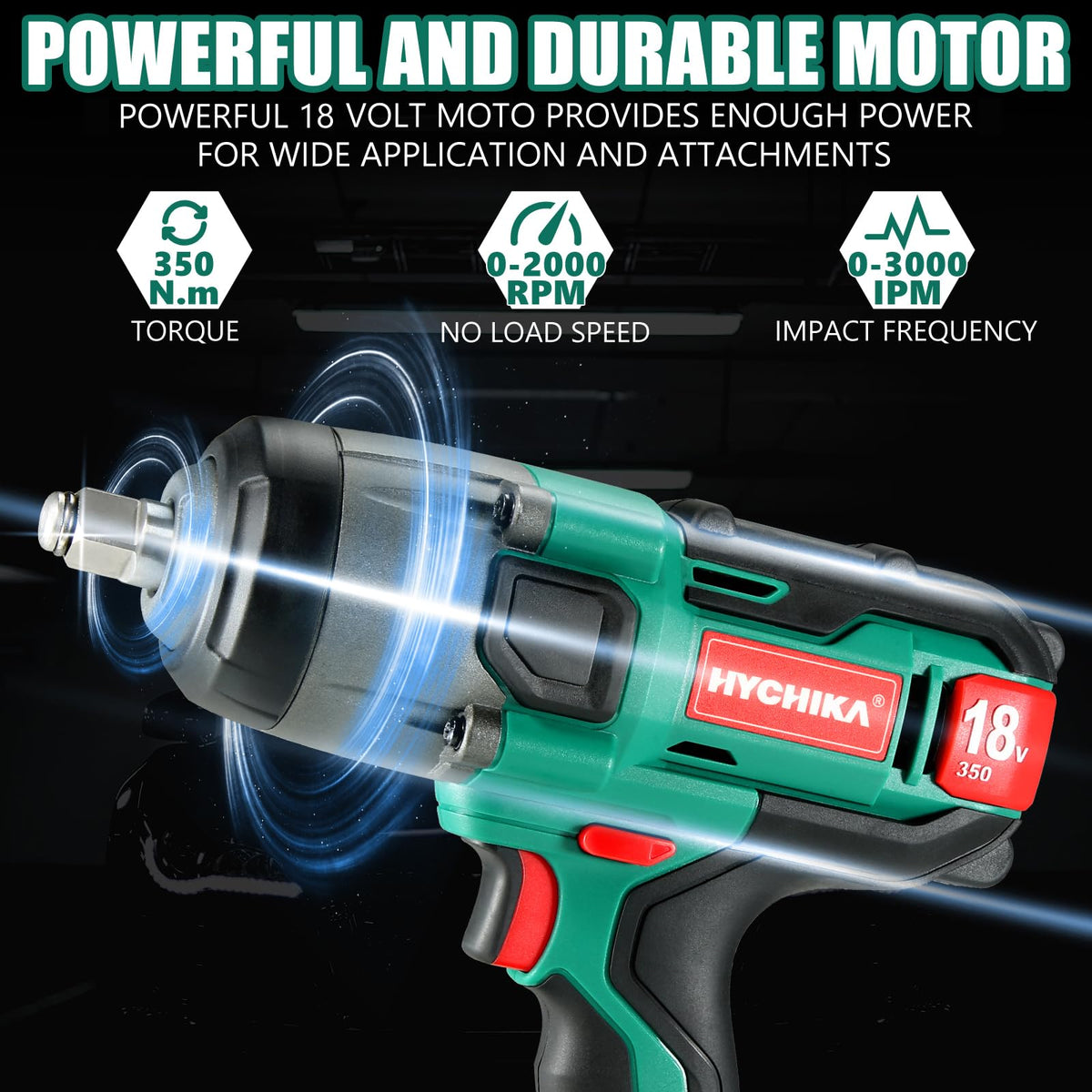 HYCHIKA kit includes sockets and accessories for tire removal and rusted bolts.