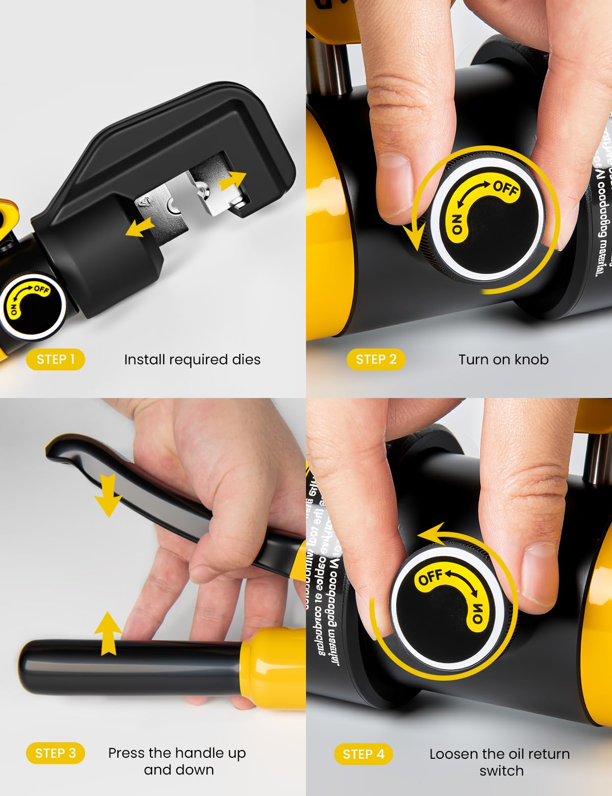 HYCLAT crimp range from 12 AWG to 2/0 AWG during a wire installation.