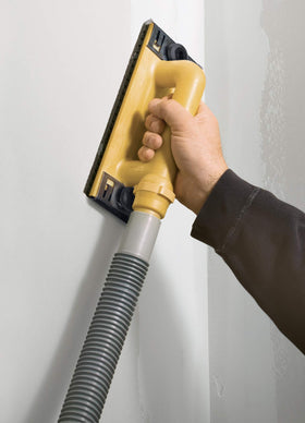 Hyde 09165 vacuum attachment contains drywall dust