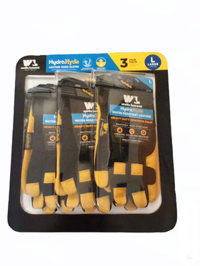 Hydra Hyde unisex leather work gloves side view showing breathable leather and flexible protection
