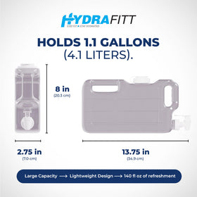 HYDRAFITT portable jug supports camping, office, and outdoor gatherings.