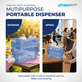 HydraFitt wide-mouth 58mm cap for simple refilling with ice.