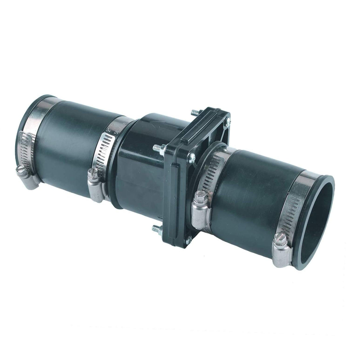 HYDRO MASTER check valve with ABS body shows durable construction for sump pump setups.