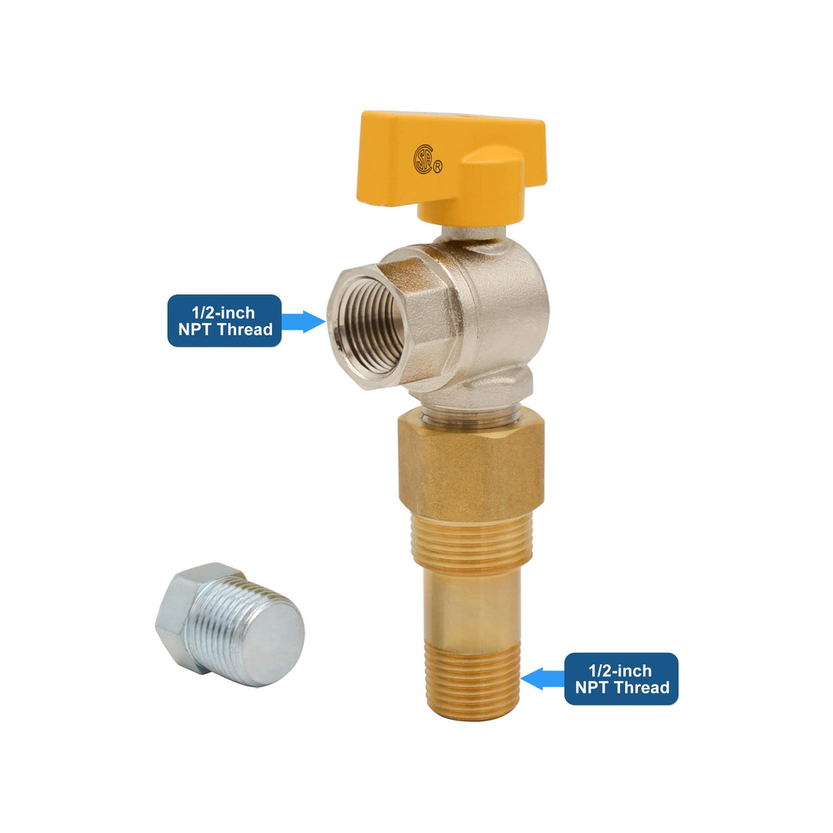 HYDRO MASTER 1/2-inch NPT connection demonstrates standard piping compatibility for easy integration.