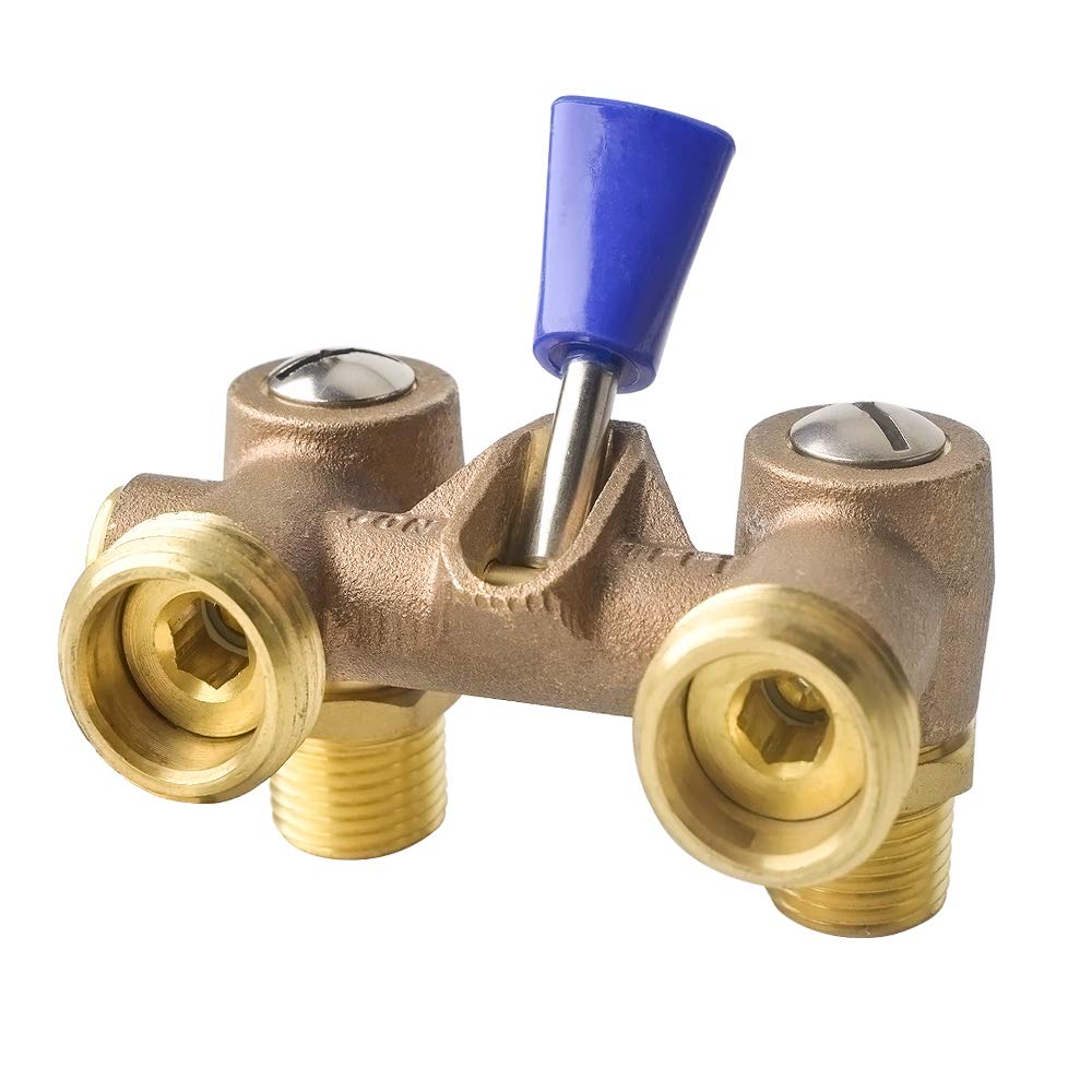 HYDRO MASTER washing machine shut off valve with durable brass construction.