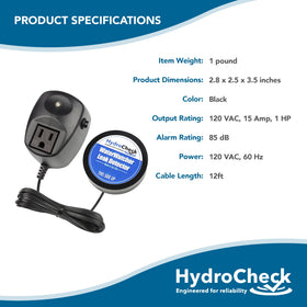 HydroCheck keeps aquarium and hydroponics moisture under control.
