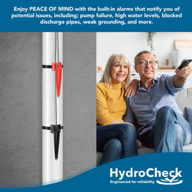 HydroCheck HC6000v2 compact-fit fits tight sump spaces.