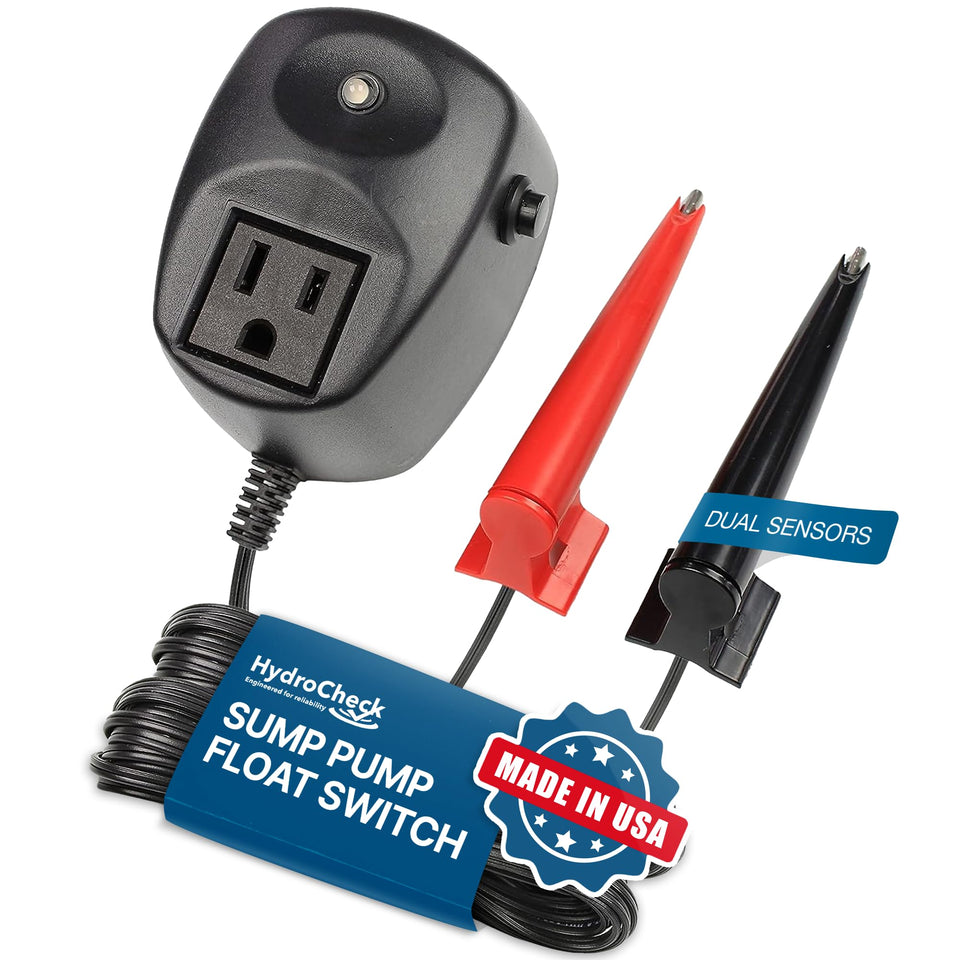 HydroCheck HC6000v2 sump pump float switch for precise water level control.