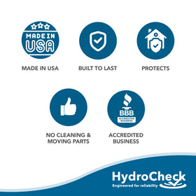 HydroCheck monitors washing machines to prevent water damage and messy cleanups.