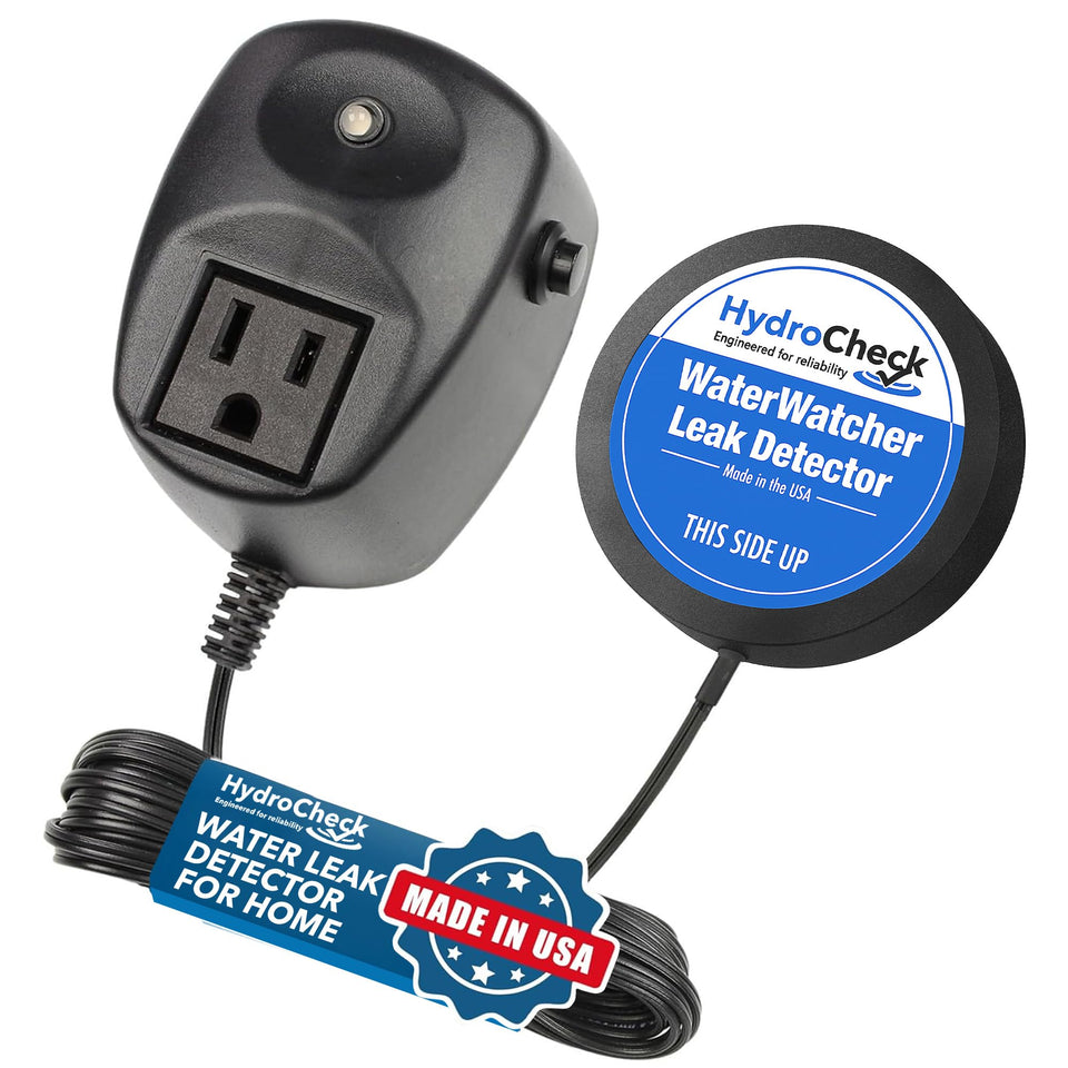 HydroCheck WaterWatcher detects leaks in home basements with a loud alert.