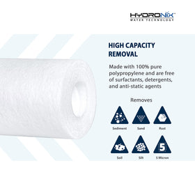 Hydronix SDC-25-2005 high dirt-holding capacity for sediment control.
