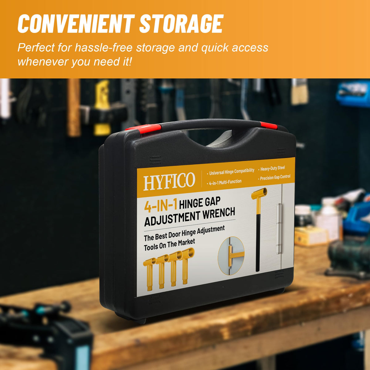 Hyfico compact storage design for easy transport and quick access.