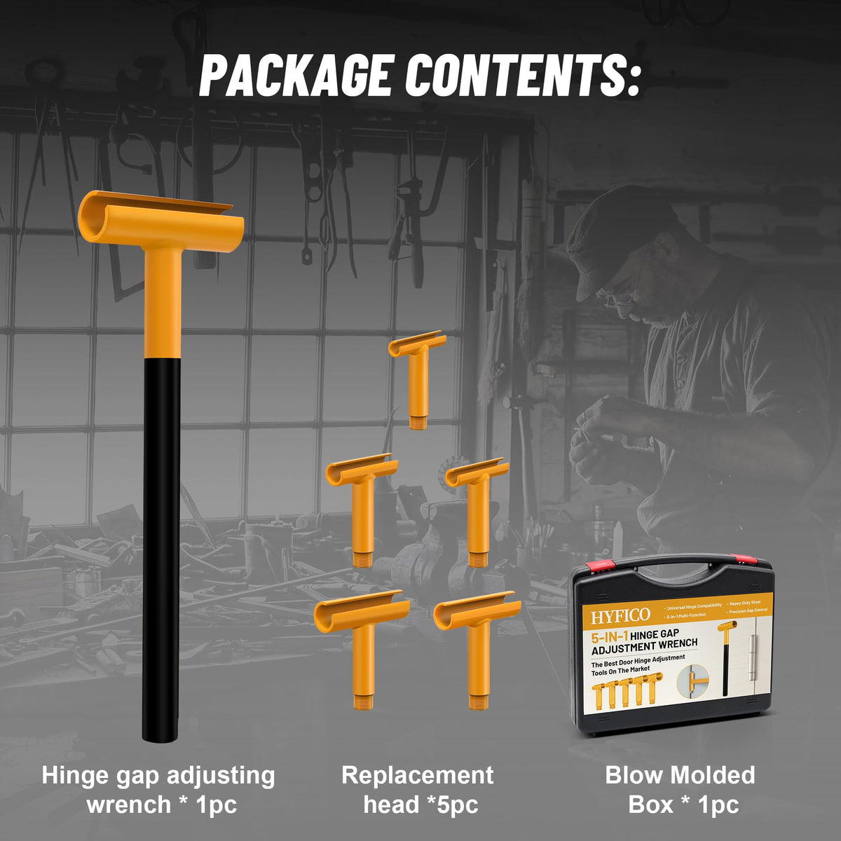 Hyfico professional and DIY friendly hinge tool for accurate alignment.