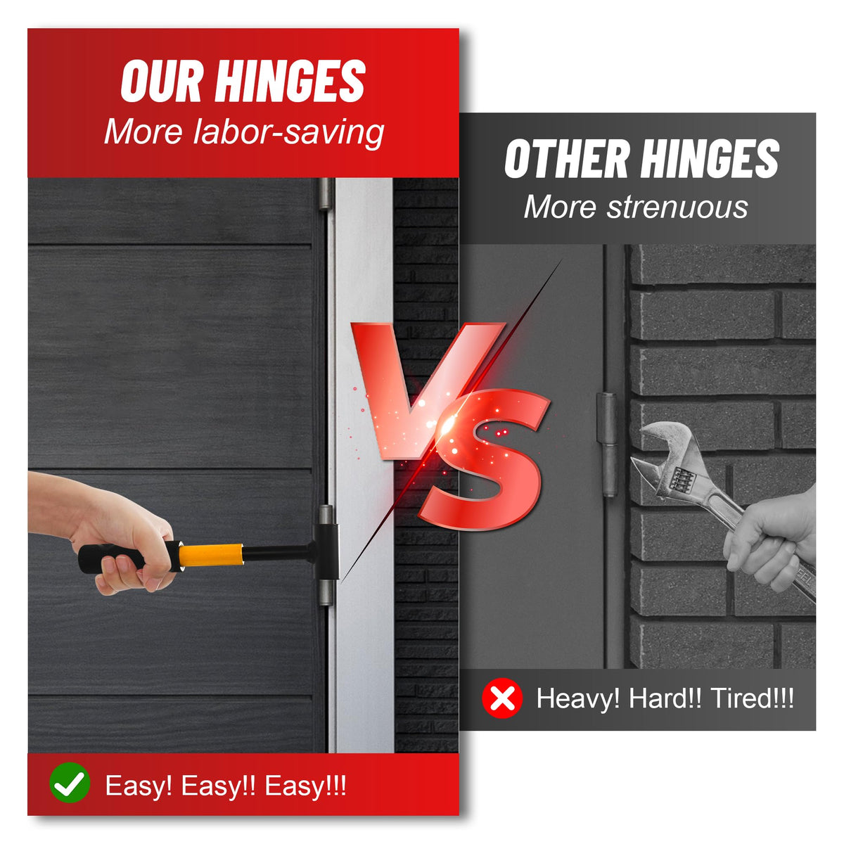Hyfico Upgraded Hinge Gap Adjusting Wrench featuring a door knuckle bender for precise alignment