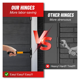 Hyfico Upgraded Hinge Gap Adjusting Wrench featuring a door knuckle bender for precise alignment
