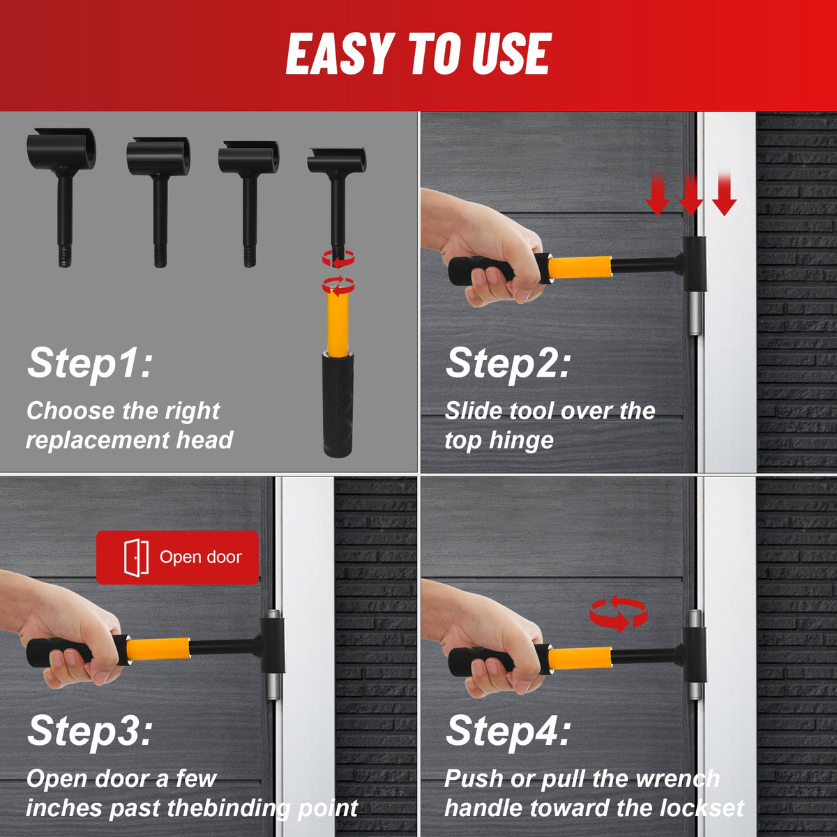 Hyfico Upgraded Hinge Gap Adjusting Wrench enabling easy quick door adjustments