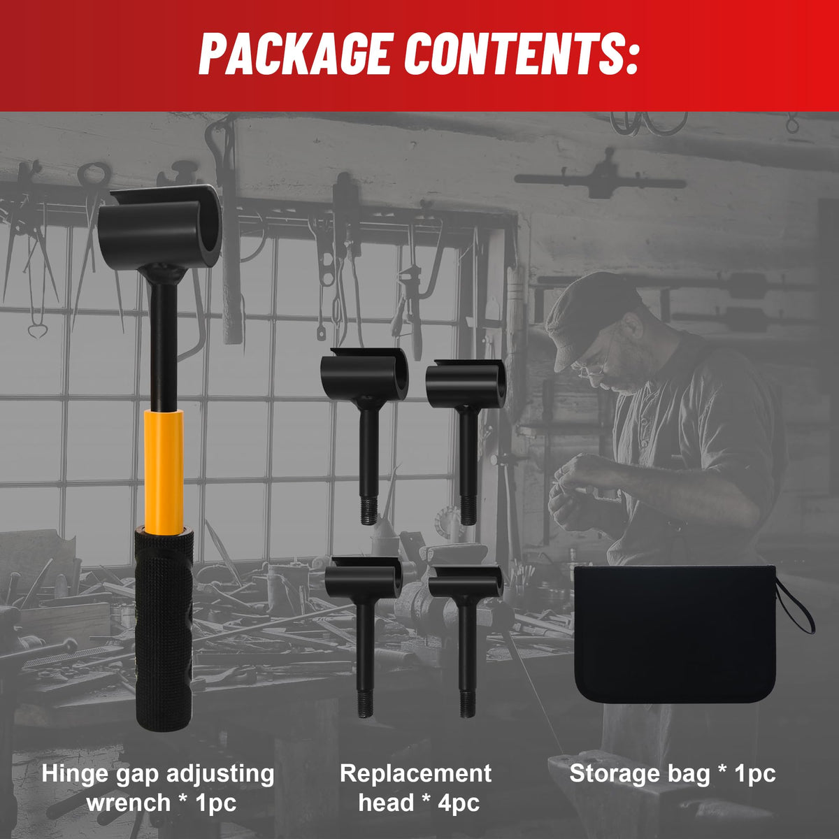 Hyfico Upgraded Hinge Gap Adjusting Wrench fits in toolkits for convenient door maintenance