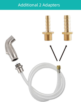 Hygie Rinse brushed nickel finish adds durable, modern style to your kitchen.