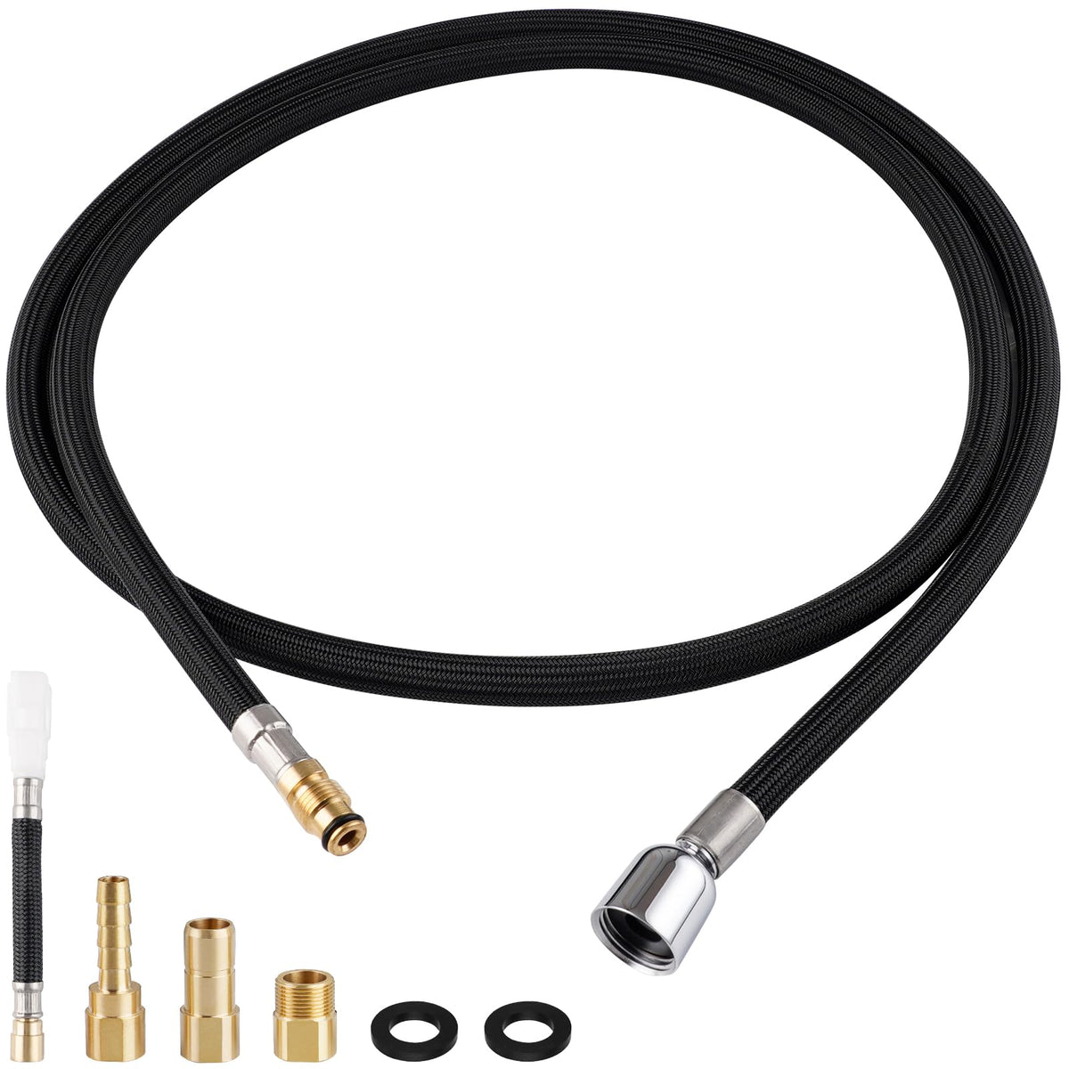 Hygie Rinse K-1219935-BC hose kit, 68in length, for Kohler pull-down faucets