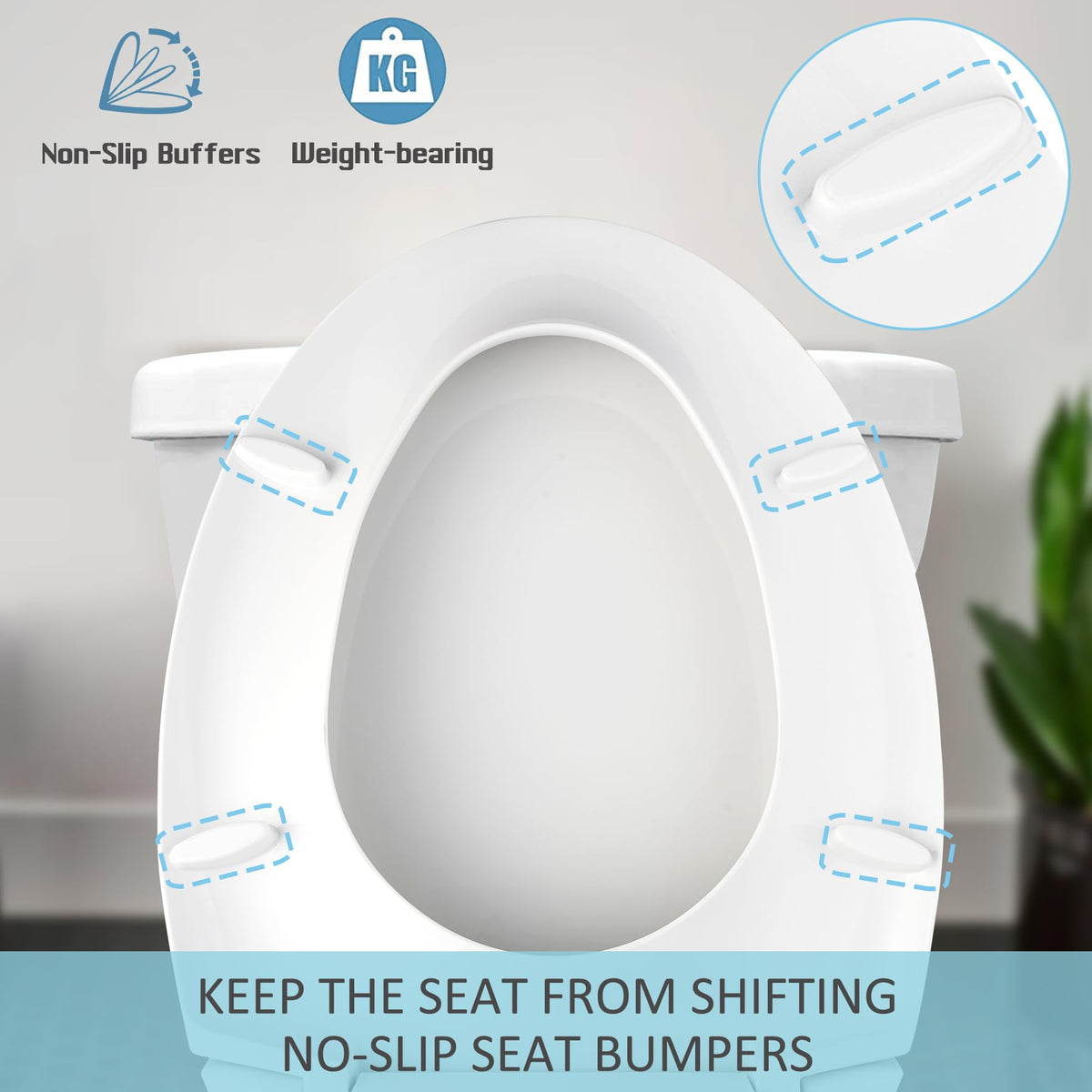Hygie Rinse SS114 high-impact polypropylene resists stains and fading.