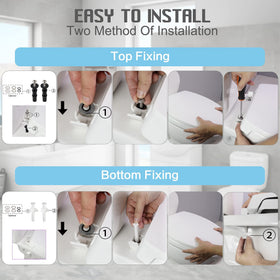 Hygie Rinse SS114 two rubber pads protect hinge and prevent slipping.